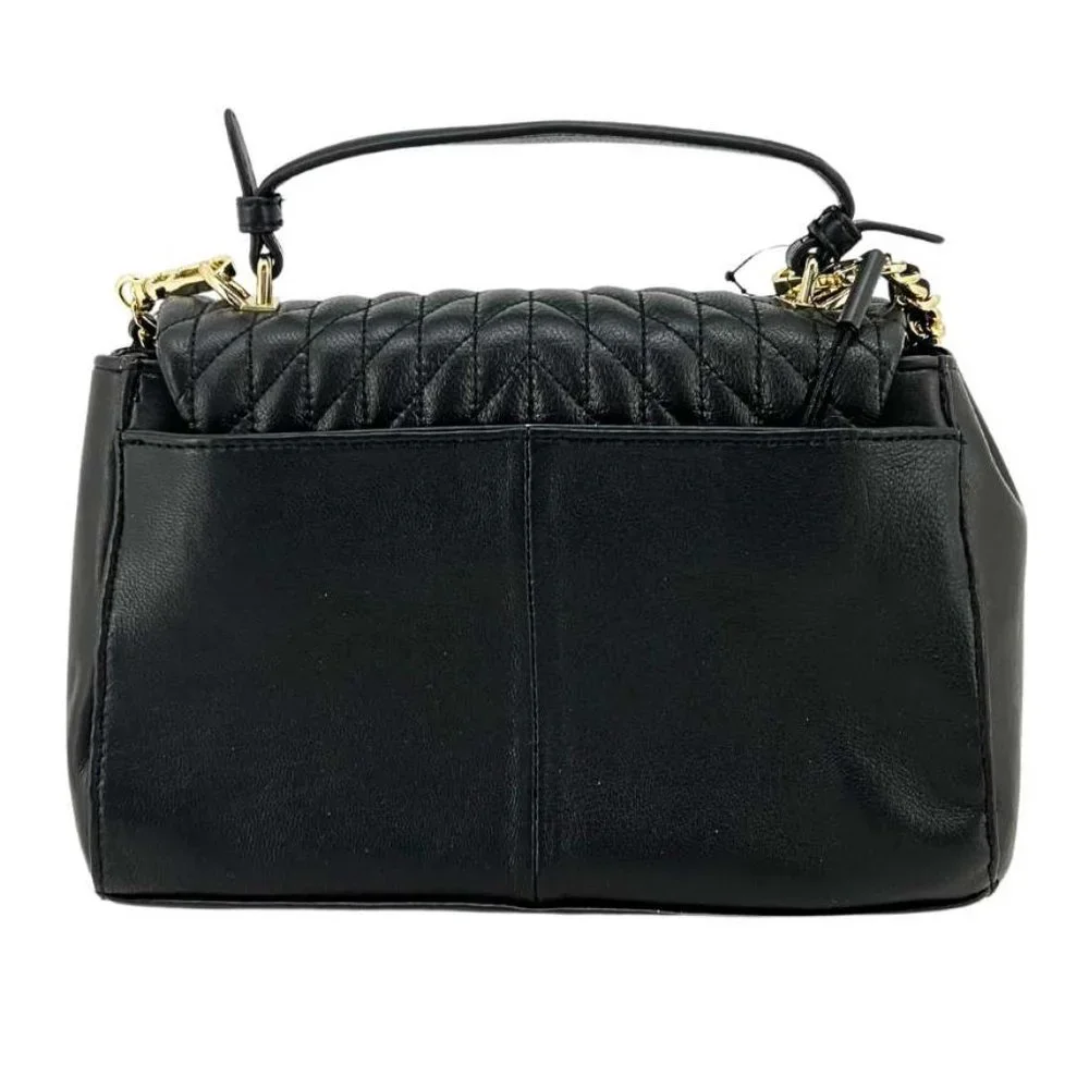 Karl Lagerfeld | Women's Lucien Satchel | Black | 10" X 6.25" - Picture 2 of 5
